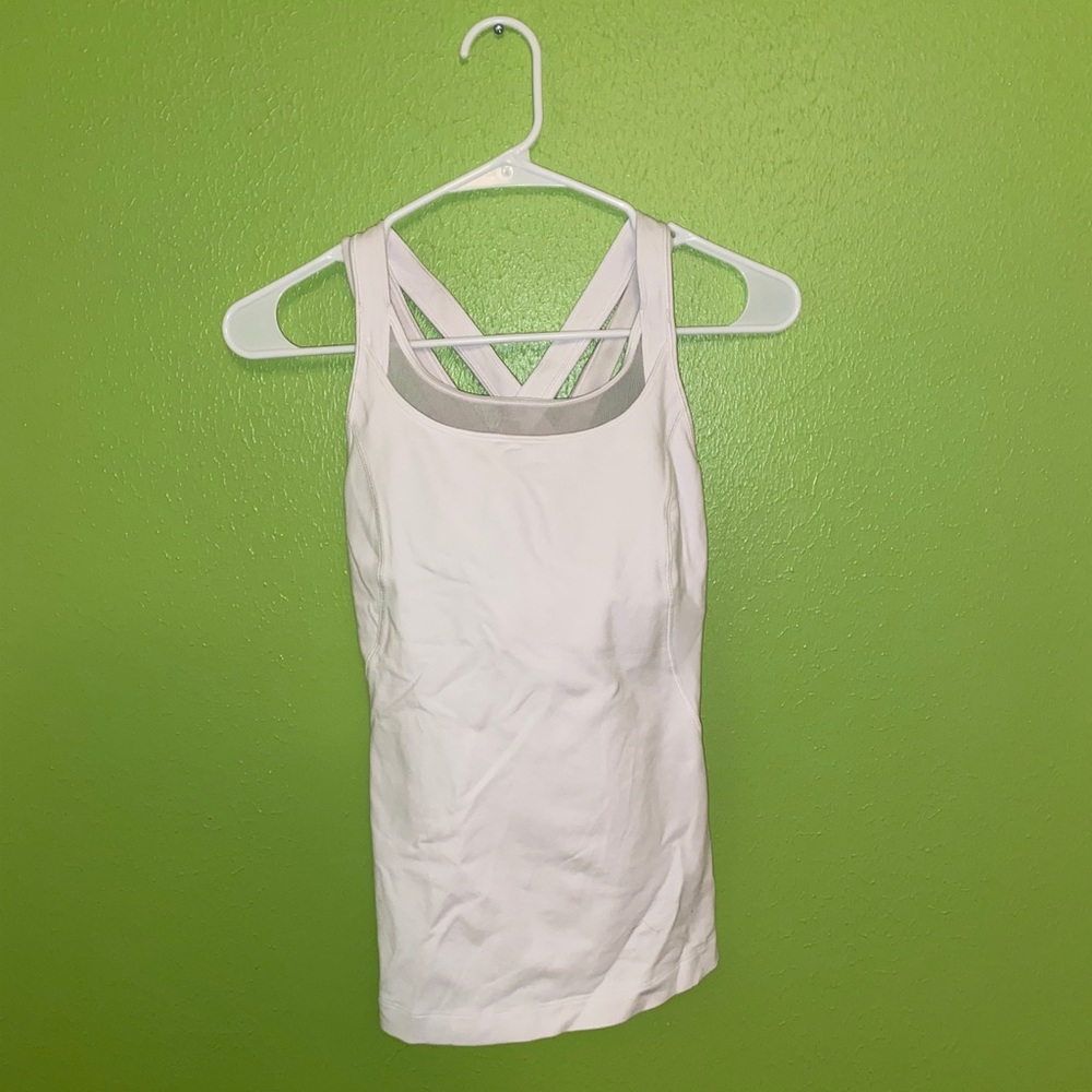 White Lululemon Tank